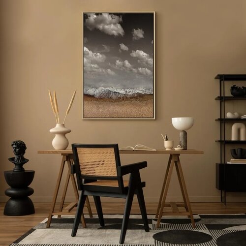  Slika - Sky Wave (1 Part) Vertical 60x90 U prirodnom drvenom okviru Slike