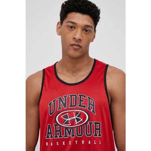 Under Armour Kratka majica za vadbo Baseline rdeča barva Slike