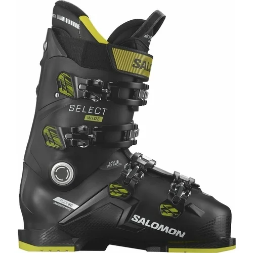 Salomon Select 80 Wide 27/27,5 Black/Acid Green/Beluga Cipele za alpsko skijanje