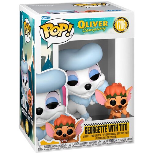 Funko Figura POP Disney Oliver &amp;amp; Company Georgette with Tito Slike