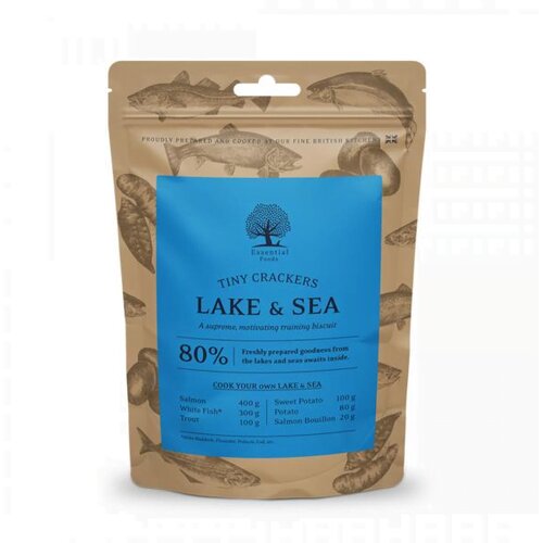 Essential Foods Poslastice za pse Lake&Sea Tiny Crackers, 100g Cene