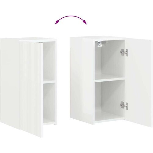  zidni ormar Sjajno bijelo 30 x 31 x 60 cm Konstruirano drvo Slike