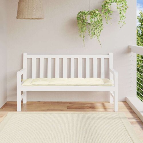 Jastuk za vrtnu klupu krem 150 x 50 x 7 cm od tkanine Oxford Cijene