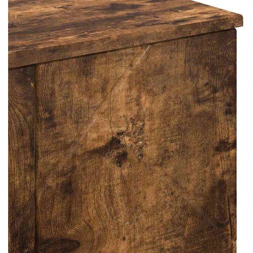 VidaXL Kupaonski ormar s policom Dimljeni hrast 61 x 35 x 64 cm Slike