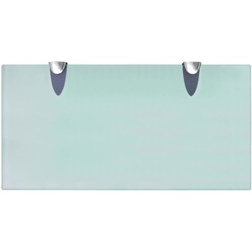  Zidne police 2 kom staklene 40 x 20 cm 8 mm Slike