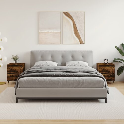 vidaXL Nočna omarica 2 kosa dimljen hrast 40x35x50 cm inženirski les Cene