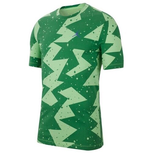 Nike Majice s kratkimi rokavi Jordan Printed Poolside Crew Zelena Cene