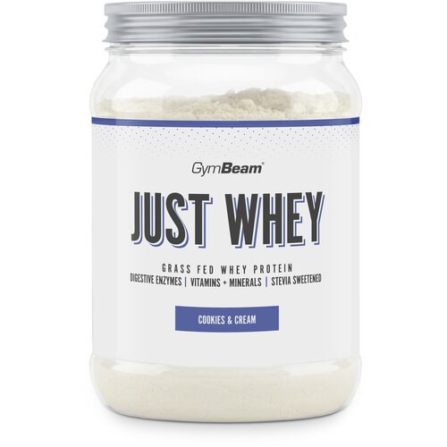 GymBeam Just Whey Grass-Fed Protein 500 g keks i krem Slike