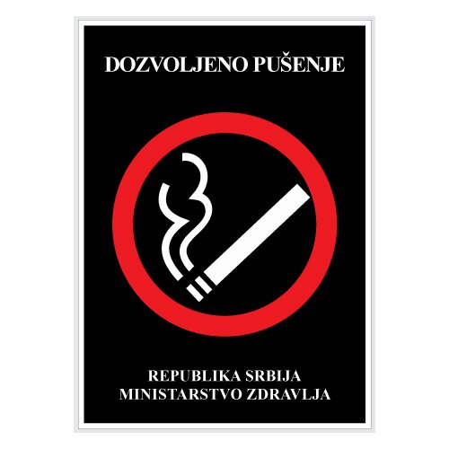 nalepnica.rs nalepnice dozvoljeno pušenje latinica Cene