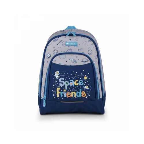 RANAC predškolski ergonomski 27x34x12 cm 9l-0,28 kg Space Gabol siva Slike