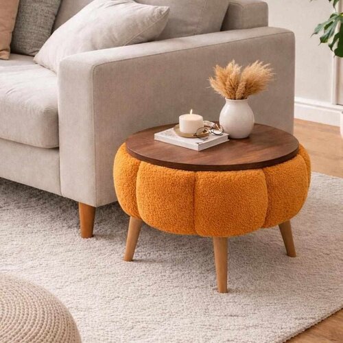 Atelier Del Sofa Papatya - Orange Orange Side Table Cene