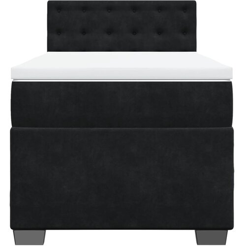 Box spring krevet s madracem crni 90x190 cm bar&amp;scaron;unasti Slike