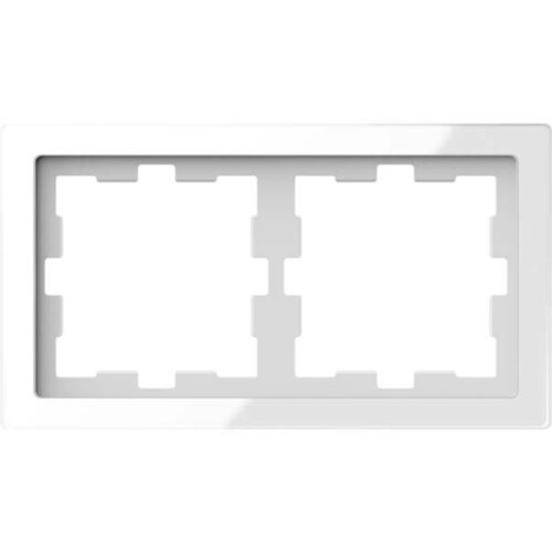 Merten ov okvir 2f.crystal white MEG4020-6520, (20892503) Slike