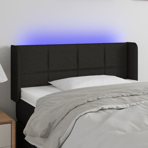  LED uzglavlje crno 83x16x78/88 cm od tkanine Cijene