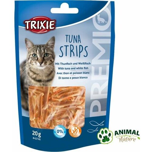 Trixie tuna stripes poslastice za mačke sa 90% tune i bele ribe Cene