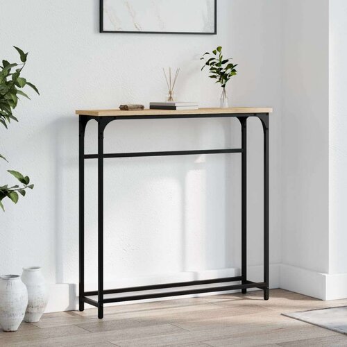  Konzolni stol boja hrasta 75 x 19 5 x 75 cm konstruirano drvo Cijene