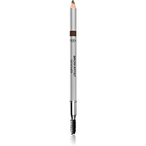 L´Oréal Paris Brow Artist Designer svinčnik za obrvi odtenek 303 Dark Brunette
