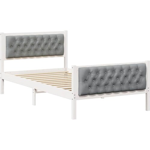 vidaXL konstrukcija postelje z vzglavjem svetlo siva 100 x 200 cm, (5000084536) Cene