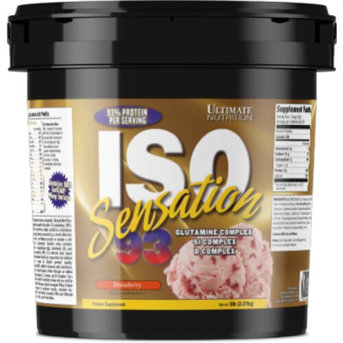Ultimate Nutrition iso Sensation 93, Jagoda, 2,2kg Cene