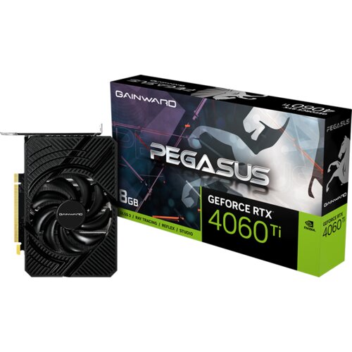 VGA Gainward RTX 4060Ti Pegasus 8G GDDR6 128bit, 3x DP, HDMI, 3987 Slike