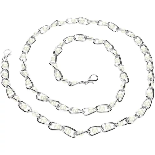 AVIZAR Phone Jewel 110 cm, biserna mrežasta verižica - srebrna, (20763432)