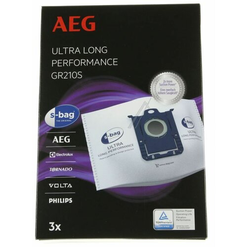 Aeg Gr210s 3 s-bag ultra long performance, 5 ltr xxl-staubbeutel (39699) Slike