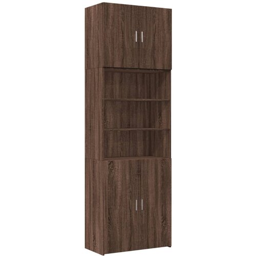 Maison Chic Visoka omara - Komoda - Predalnik rjavi hrast 80x42,5x249 cm inženirski les, (21722479) Slike