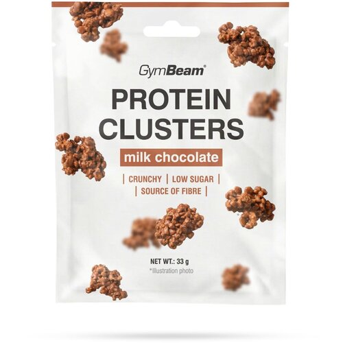 GymBeam Protein Clusters 10 x 33 g mlečna čokolada Cene