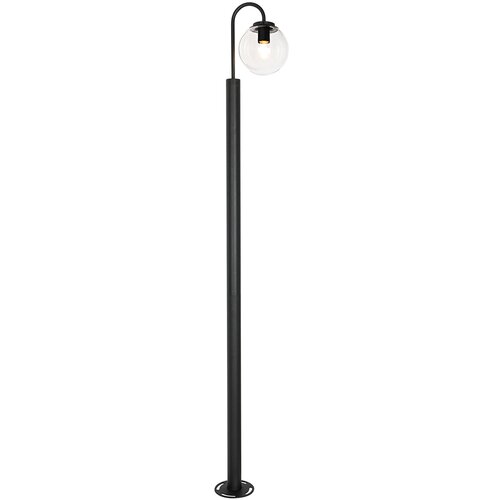 QAZQA Moderna svetilka črna s prozornim steklom 200 cm IP44 - Sfera Cene