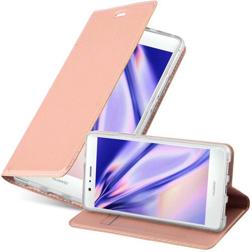 Cadorabo Huawei P9 LITE 2016/G9 LITE v klasična rožnata zlata - Za&scaron;čitni ovitek z magnetnim zapiranjem, stoječo funkcijo in režo za kartice, (20558767) Cene