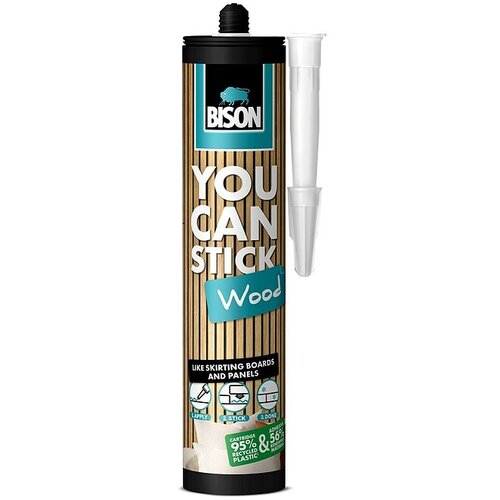 Bison Snažno ljepilo You Can Stick Wood (Materijal ljepila: Polimer, Bijela, 435 g) Cijene