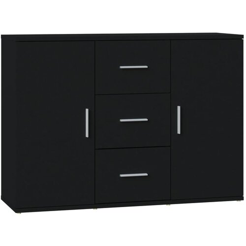 Maison Chic Komoda - Predalnik črna 91x29,5x65 cm inženirski les, (21715893) Slike