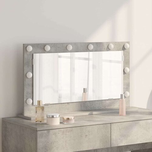  Ogledalo za Toalet Pravokutni Betonski sivi 80 x 45 x 18 cm Cijene