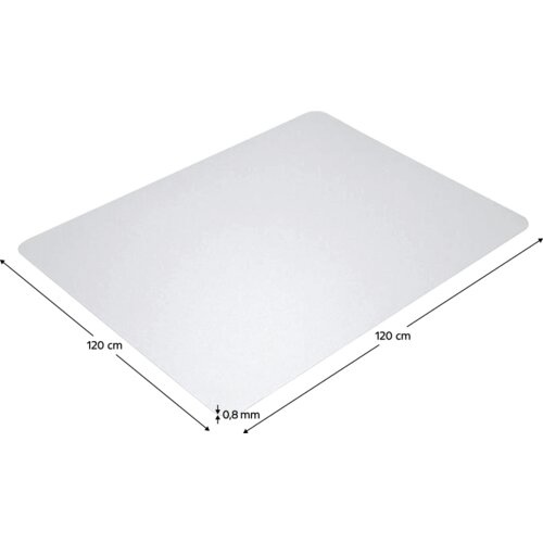 Kondela Za&amp;scaron;čitna podlaga pod stolom, prozorna, 120 x 120 cm, 0,8 mm, ELLIE NEW tip 8 Slike