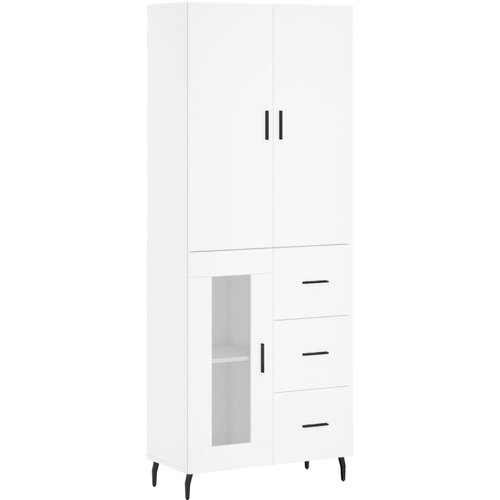 Maison Chic Visoka omara - Komoda - Predalnik bela 69,5x34x180 cm inženirski les, (21722098) Slike