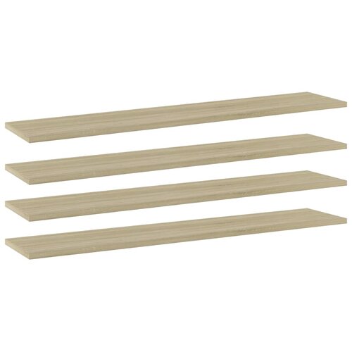 Police za knjige 4 kom boja hrasta sonome 100x20x1,5 cm iverica Slike