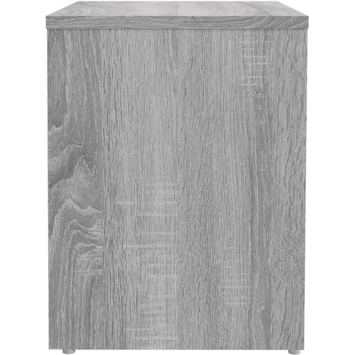  Noćni ormarići 2 kom sivi hrast 40x30x40 cm konstruirano drvo Slike