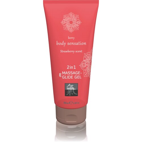 Shiatsu masažni gel in lubrikant Strawberry, 200 ml Cene