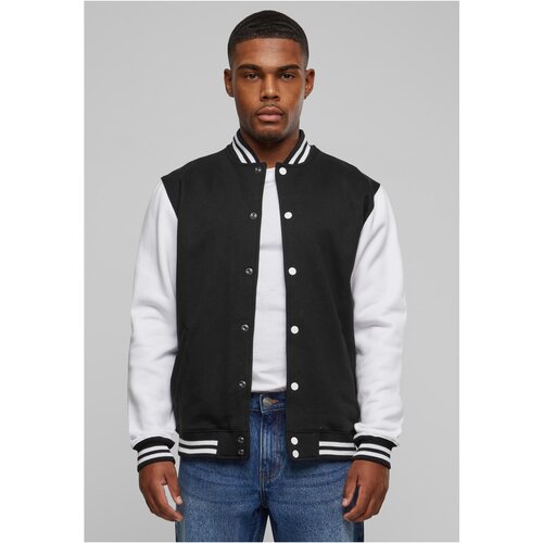 Urban Classics 2-tone College Sweatjacket blk/wht Cene