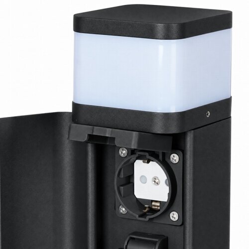Brilagi Spolja&amp;scaron;nja lampa sa 2 SCHUKO utičnice PILLAR 1xG9/11W/230V IP44 crna Slike