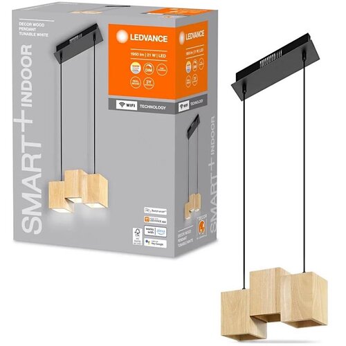 Ledvance led prigušiva luster na sajli decor wood 3xLED/7W/230V wi-fi Cene