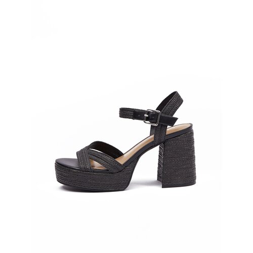 Orsay Black Women's Heeled Sandals - Women's Slike