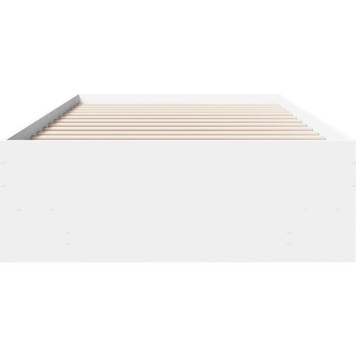  Okvir za krevet bijeli 75x190 cm konstruirano drvo Slike