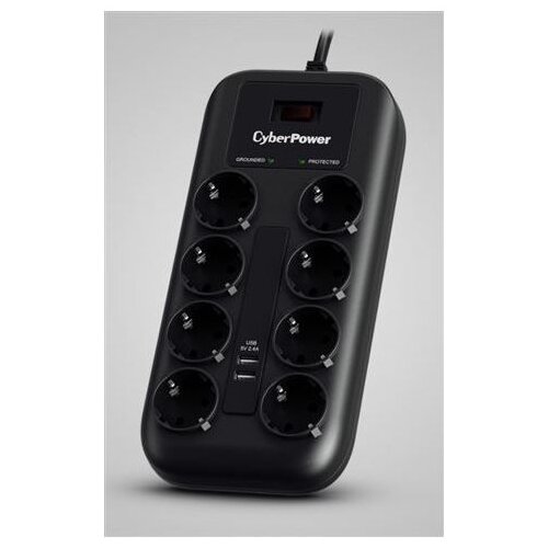Cyberpower prenaponska za&amp;scaron;tita, P0820SUF0-DE, 8x &amp;scaron;uko, 2xUSB Slike