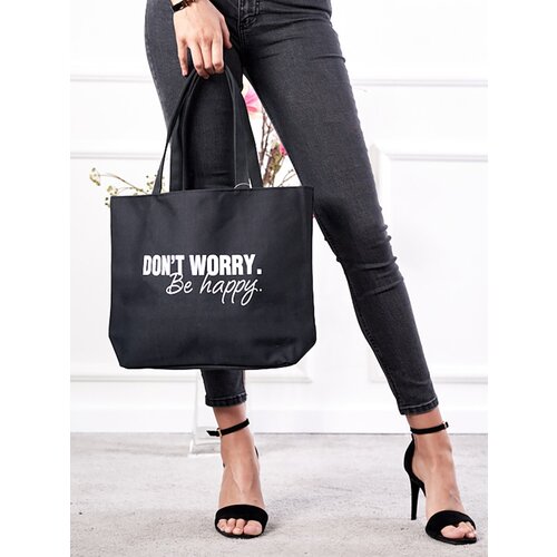 SHELOVET Black women's bag with print Slike