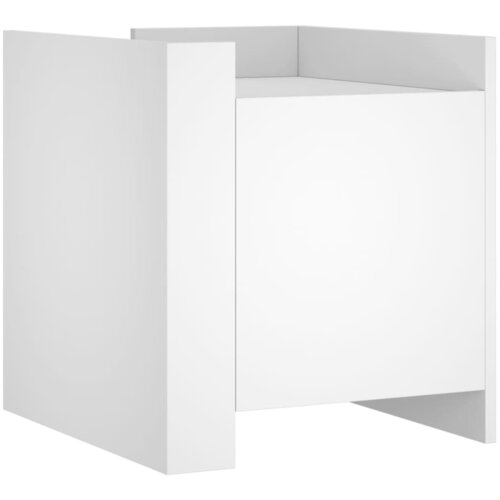 Maison Chic Nočna omarica - Nočna miza bela 45x50x50 cm inženirski les, (21689357) Cene