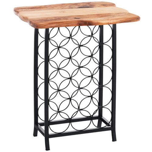 Tomasucci Crni/u prirodnoj boji metalni držač za boce vina broj boca 15 kom 46x56x35,5 cm Ras – Cijene