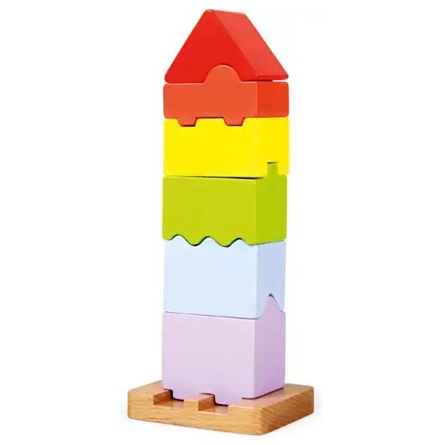 Bino Toys Set drvenih elemenata za izradu tornja - 7 kom Cene