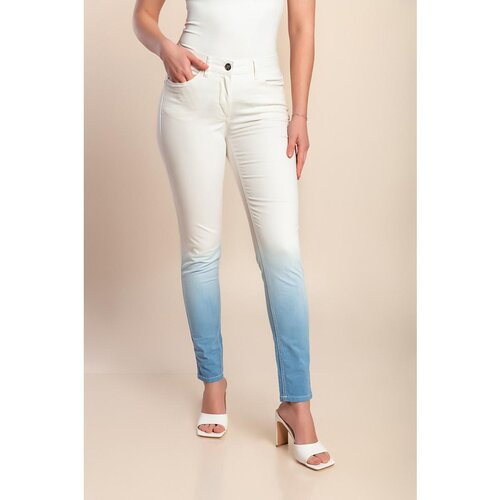 Fenzy Oprijete Bombažne Hlače, Bele Cene