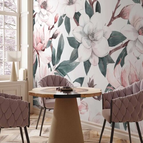  Foto tapeta - Watercolor Magnolias - Second Variant 250x175 Slike